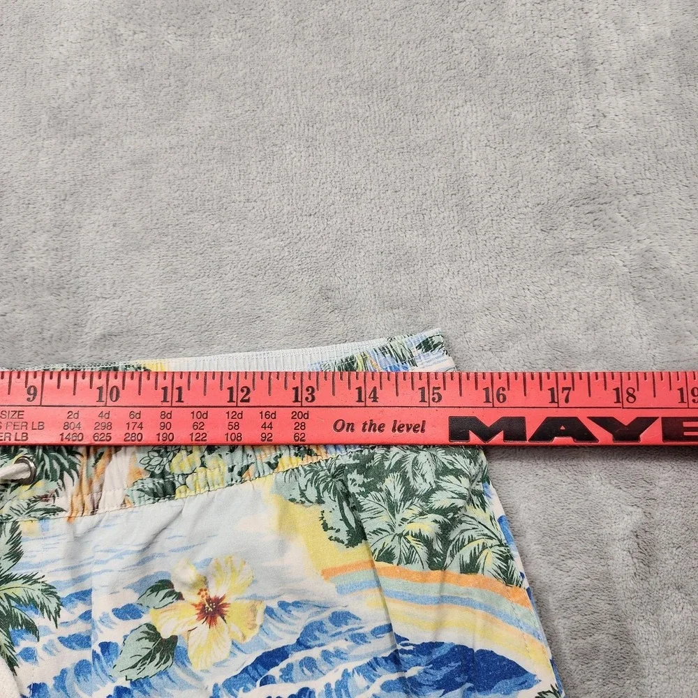 Marine Layer Swim Trunks Mens M Hawaiian Floral Tropical Mahalo Lined Drawstring
